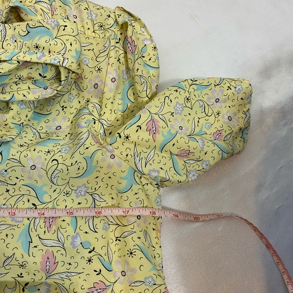 Patty O Neil Vintage dress yellow floral 12 - Picture 8 of 15